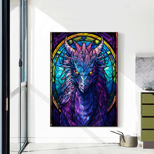 Purple Six-Winged Dragon 40*55CM(Canvas) Full Round Drill Diamond Painting
