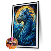 Load image into Gallery viewer, Blue Earthworm Dragon 40*55CM(Canvas) Full Round Drill Diamond Painting
