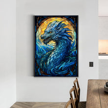 Load image into Gallery viewer, Blue Earthworm Dragon 40*55CM(Canvas) Full Round Drill Diamond Painting
