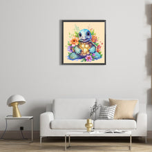 Load image into Gallery viewer, Cute Turtle And Flowers 30*30CM(Canvas) Full Round Drill Diamond Painting

