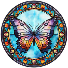Load image into Gallery viewer, Huancan - Glass Painting - Butterfly - 40*40CM 11CT 3 Stamped Cross Stitch
