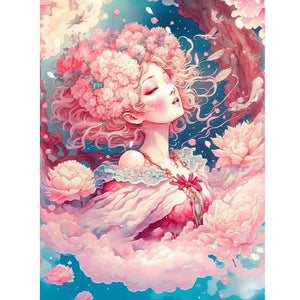 Beautiful Angel Girl 30*40CM(Canvas) Full Round Drill Diamond Painting