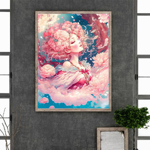 Beautiful Angel Girl 30*40CM(Canvas) Full Round Drill Diamond Painting