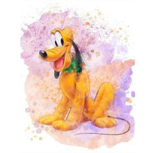 Load image into Gallery viewer, Watercolor And Ink Painting Of Pluto 30*40CM(Canvas) Full Round Drill Diamond Painting
