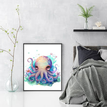 Load image into Gallery viewer, Huancan - Watercolor Animal - Octopus - 40*50CM 16CT 2 Stamped Cross Stitch
