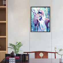 Load image into Gallery viewer, Girl And Deer 40*50CM(Canvas) Full Round Drill Diamond Painting
