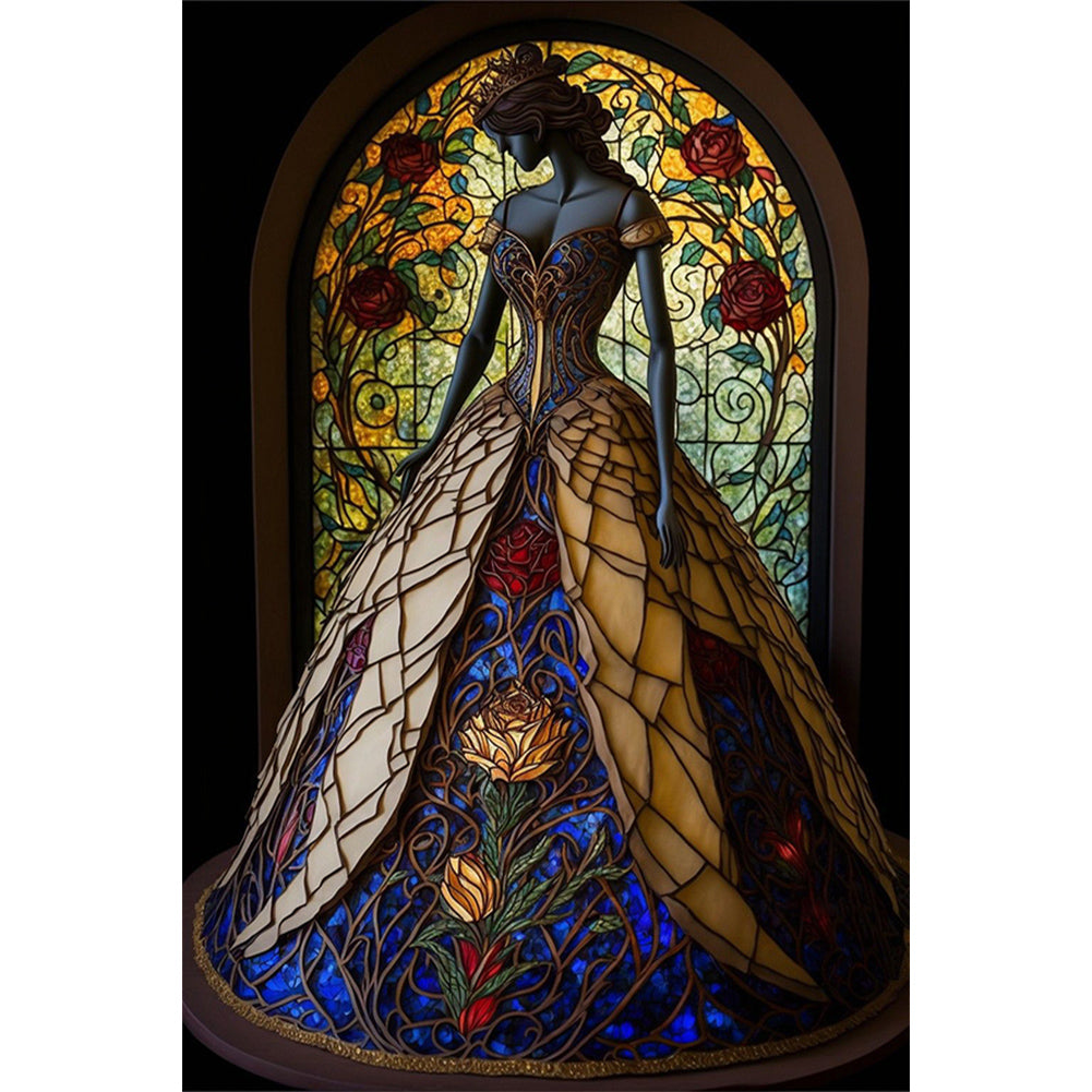 Colorful Skirt 40*60CM(Canvas) Full Round Drill Diamond Painting