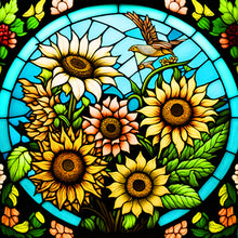 Load image into Gallery viewer, Many Sunflowers 30*30CM(Canvas) Full Round Drill Diamond Painting
