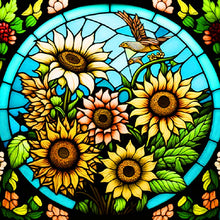 Load image into Gallery viewer, Many Sunflowers 30*30CM(Canvas) Full Round Drill Diamond Painting
