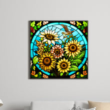 Load image into Gallery viewer, Many Sunflowers 30*30CM(Canvas) Full Round Drill Diamond Painting
