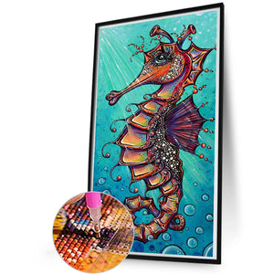 Seahorse 30*60CM(Canvas) Full Round Drill Diamond Painting
