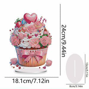 Heart Dessert DIY Diamond Painting Desktop Decoration for Office Desktop Decor