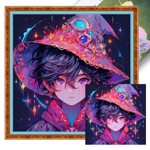 Load image into Gallery viewer, Huancan - Magic Boy - 50*50CM 14CT 2 Stamped Cross Stitch
