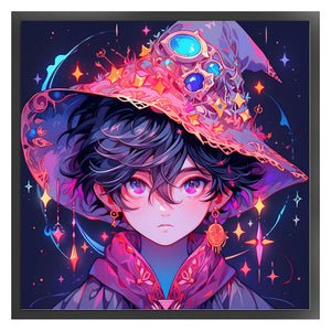 Huancan - Magic Boy - 50*50CM 14CT 2 Stamped Cross Stitch