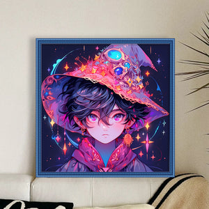 Huancan - Magic Boy - 50*50CM 14CT 2 Stamped Cross Stitch