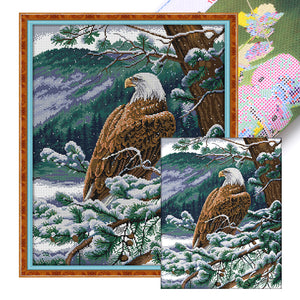 Joy Sunday - Eagle Looking Out - 55*67CM 11CT 3 Stamped Cross Stitch