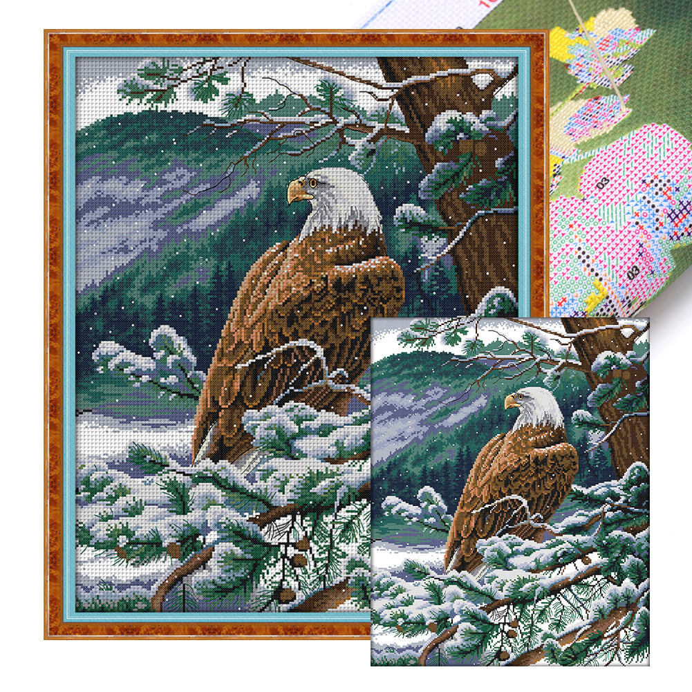 Joy Sunday - Eagle Looking Out - 55*67CM 11CT 3 Stamped Cross Stitch