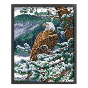 Joy Sunday - Eagle Looking Out - 55*67CM 11CT 3 Stamped Cross Stitch