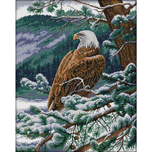 Joy Sunday - Eagle Looking Out - 55*67CM 11CT 3 Stamped Cross Stitch