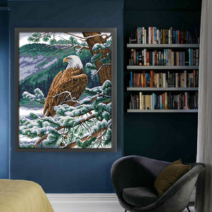 Joy Sunday - Eagle Looking Out - 55*67CM 11CT 3 Stamped Cross Stitch