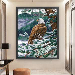 Joy Sunday - Eagle Looking Out - 55*67CM 11CT 3 Stamped Cross Stitch