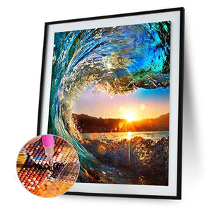 Sun 40*30CM(Canvas) Full Round Drill Diamond Painting