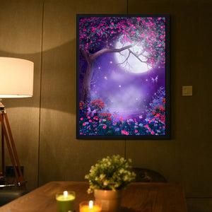 Moon 40*30 CM(Canvas) Full Round Drill Diamond Painting