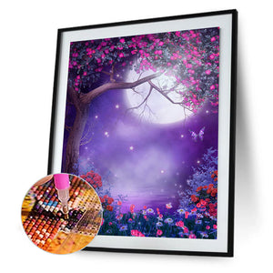 Moon 40*30 CM(Canvas) Full Round Drill Diamond Painting