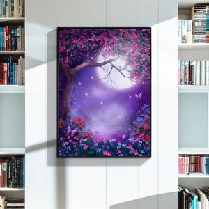 Moon 40*30 CM(Canvas) Full Round Drill Diamond Painting