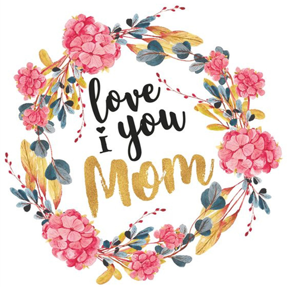 Mother'S Day 30*30CM(Canvas) Full Round Drill Diamond Painting