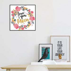 Mother'S Day 30*30CM(Canvas) Full Round Drill Diamond Painting