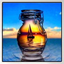 Load image into Gallery viewer, Reflection In A Wine Glass 30*30CM(Canvas) Full Round Drill Diamond Painting
