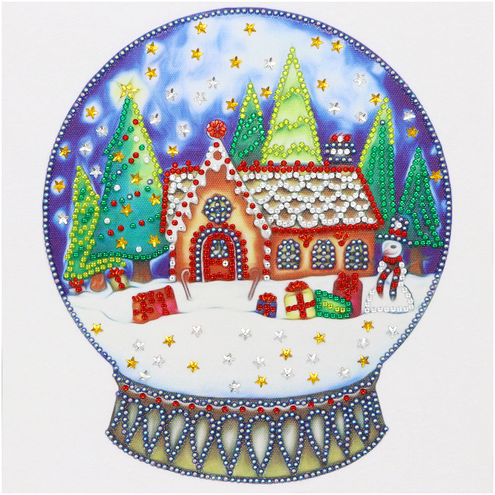 Christmas 30*30CM(Canvas) Partial Special Shaped Drill Diamond Painting