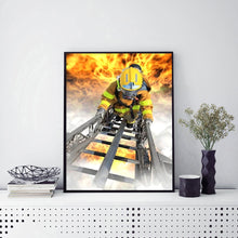 Load image into Gallery viewer, Firefighter 30*40CM(Canvas) Full Round Drill Diamond Painting
