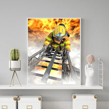Load image into Gallery viewer, Firefighter 30*40CM(Canvas) Full Round Drill Diamond Painting
