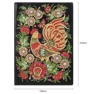 DIY Diamond Painting Notebook Blank No Line Resin Graffiti Drawing Book for Gift