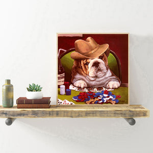 Dog 30*30CM(Canvas) Full Round Drill Diamond Painting