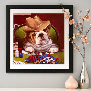 Dog 30*30CM(Canvas) Full Round Drill Diamond Painting