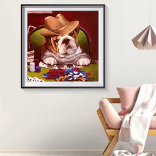 Load image into Gallery viewer, Dog 30*30CM(Canvas) Full Round Drill Diamond Painting
