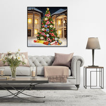 Load image into Gallery viewer, Christmas Tree 30*30CM(Canvas) Full Round Drill Diamond Painting
