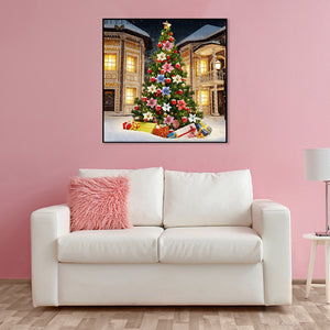 Christmas Tree 30*30CM(Canvas) Full Round Drill Diamond Painting