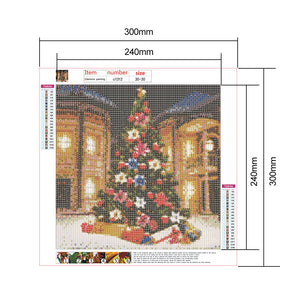 Christmas Tree 30*30CM(Canvas) Full Round Drill Diamond Painting