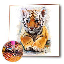 Load image into Gallery viewer, Tiger 30*30CM(Canvas) Full Round Drill Diamond Painting
