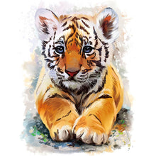 Load image into Gallery viewer, Tiger 30*30CM(Canvas) Full Round Drill Diamond Painting
