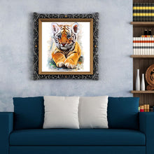Load image into Gallery viewer, Tiger 30*30CM(Canvas) Full Round Drill Diamond Painting
