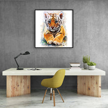 Load image into Gallery viewer, Tiger 30*30CM(Canvas) Full Round Drill Diamond Painting
