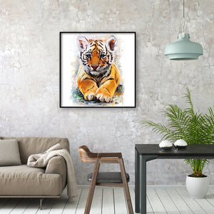 Tiger 30*30CM(Canvas) Full Round Drill Diamond Painting