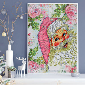 Christmas 30*40CM(Canvas) Partial Special Shaped Drill Diamond Painting