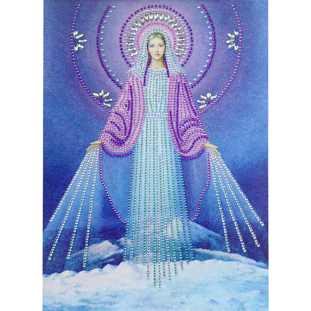 Virgin Mary 30*40CM(Canvas) Partial Special Shaped Drill Diamond Painting