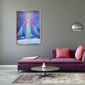 Virgin Mary 30*40CM(Canvas) Partial Special Shaped Drill Diamond Painting
